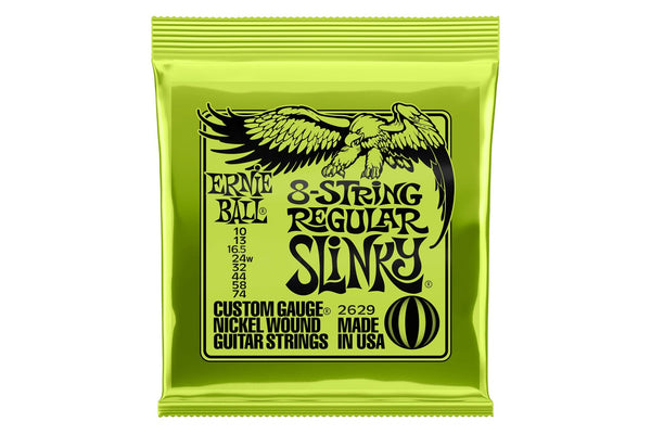 สายกีต้าร์ไฟฟ้า Ernie Ball Regular Slinky 8-String Nickle Wound 10-74