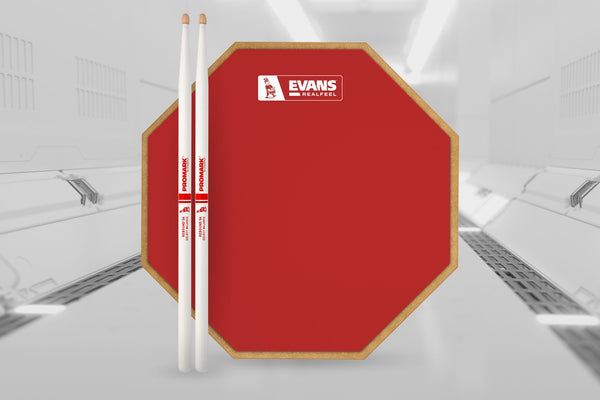 แป้นซ้อมกลอง Evans Barney Beats Limited-Edition RealFeel Practice Pad