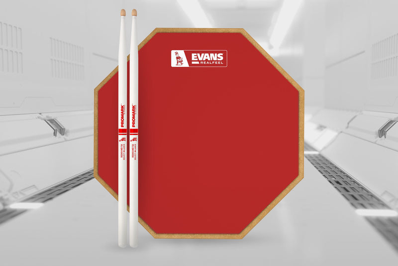 แป้นซ้อมกลอง Evans Barney Beats Limited-Edition RealFeel Practice Pad