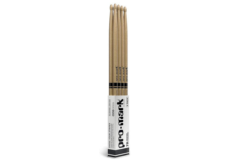 ไม้กลอง Promark Classic Forward 7A Hickory Drumstick (แพ็ค 4 คู่)
