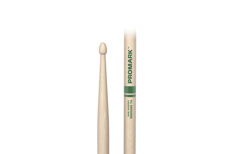 ไม้กลอง Promark Rebound 7A Raw Hickory drumstick, Acorn Wood Tip