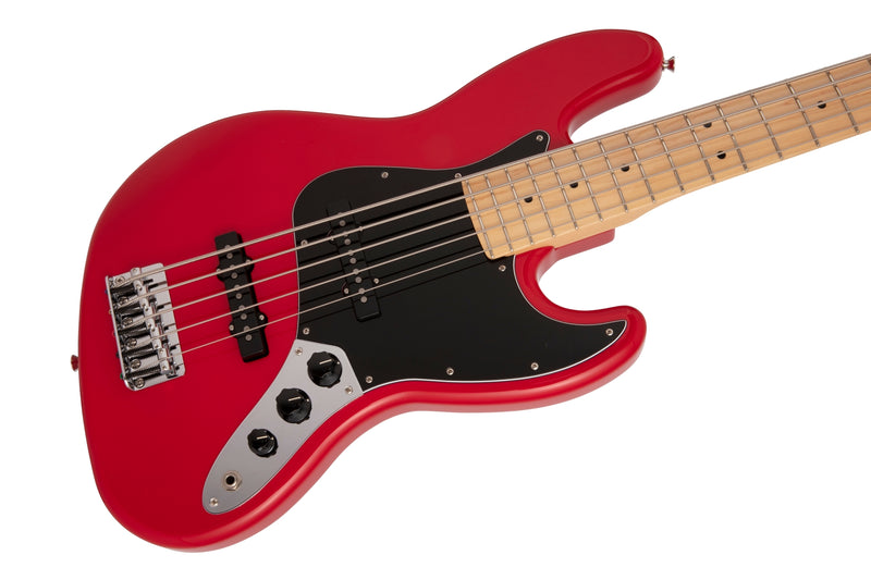 เบสไฟฟ้า Fender Made In Japan Hybrid II Jazz Bass V Modena Red