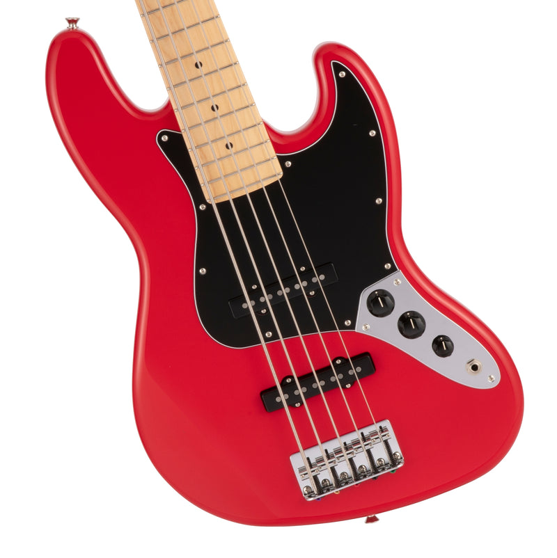 เบสไฟฟ้า Fender Made In Japan Hybrid II Jazz Bass V Modena Red