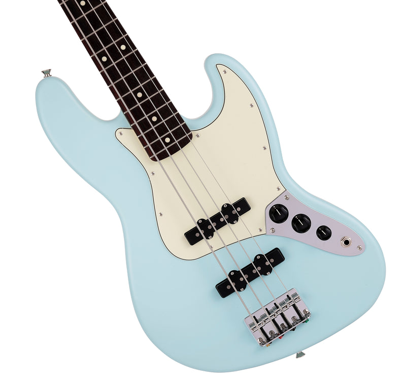 Fender Made in Japan Junior Collection Jazz Bass Satin Daphne Blue