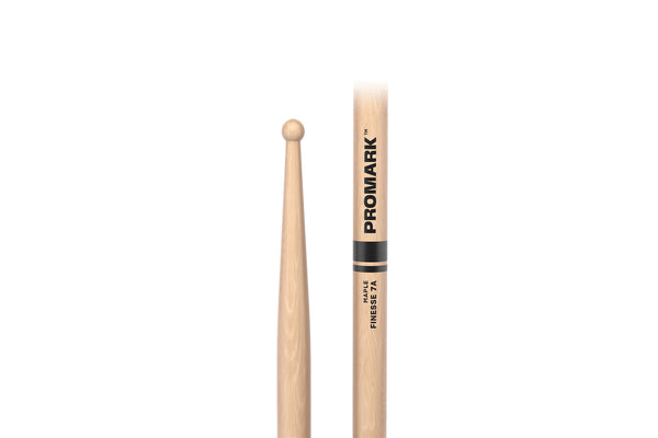 ไม้กลอง Promark Finesse 7A Maple Drumstick, Small Round Wood Tip