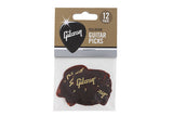 ปิ๊กกีต้าร์ Gibson Tortoise Picks, 12 Pack (12 ตัว)