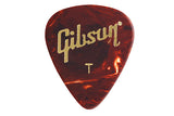 ปิ๊กกีต้าร์ Gibson Tortoise Picks, 12 Pack (12 ตัว)