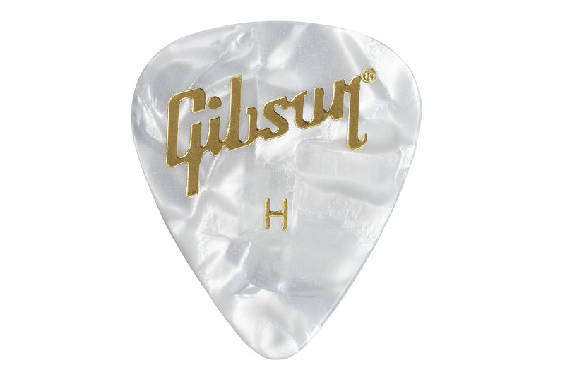 ปิ๊กกีต้าร์ Gibson White Pearl Picks, 12 Pack (12 ตัว)