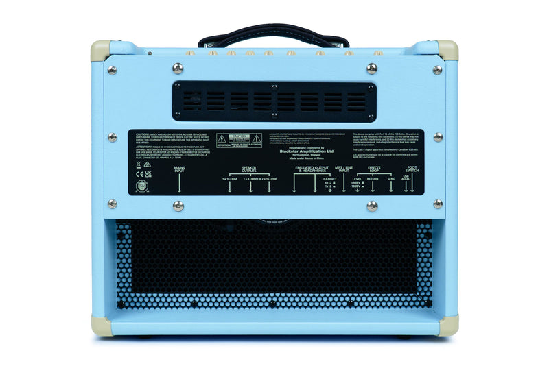 แอมป์กีต้าร์ไฟฟ้า-Blackstar HT-5R MKII Valve Combo Baby Blue