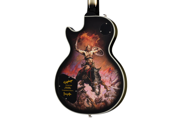 Epiphone Adam Jones Les Paul Custom Art Collection: Frazetta "The Berserker", Antique Silverburst