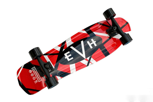 สเก็ตบอร์ด EVH RED/WHITE/BLACK STRIPE SKATEBOARD