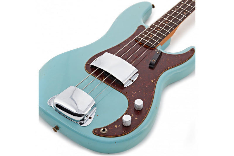 Fender Custom Shop 63 Precision Bass Journeyman, Aged Daphne Blue