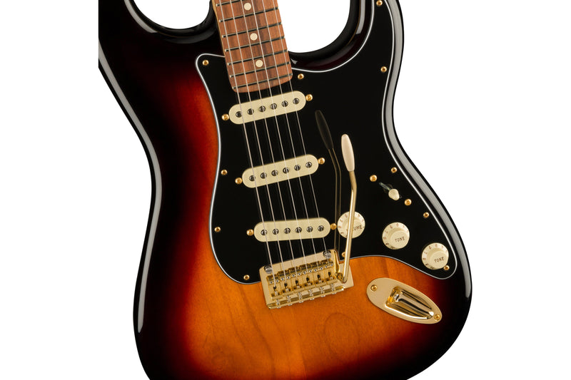 กีต้าร์ Fender Player Stratocaster 3 Tone Sunburst Gold Hardware