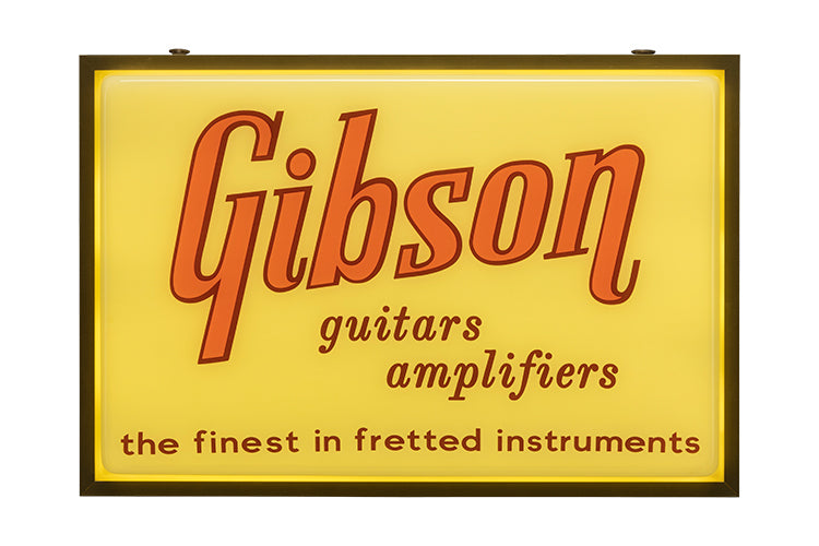 ป้ายไฟ Gibson Vintage Lighted Sign - Guitars & Amplifiers