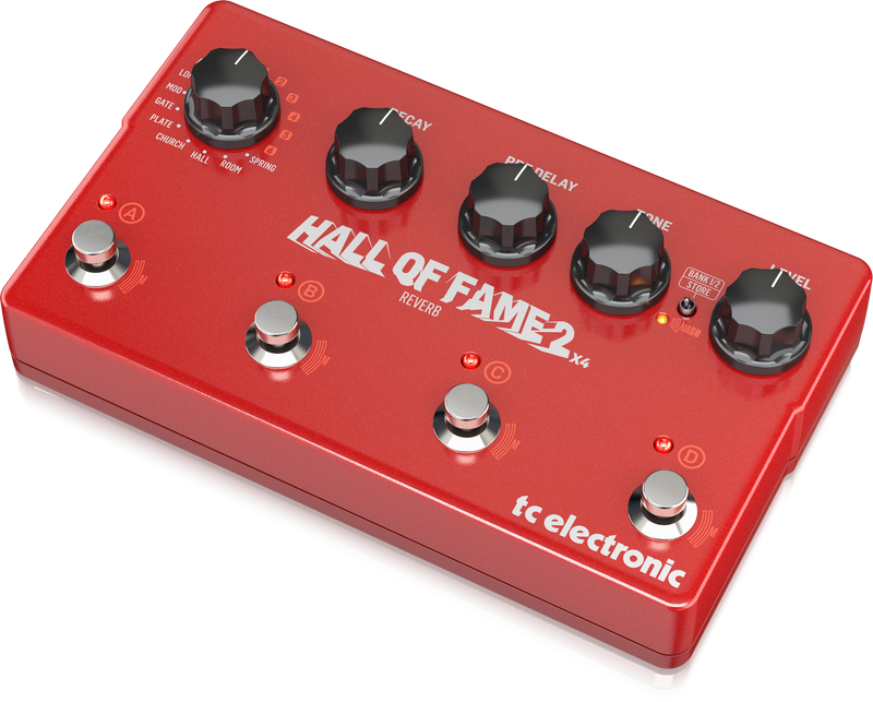 เอฟเฟคกีต้าร์ไฟฟ้า เสียงรีเวิร์บ TC Electronic Hall Of Fame 2 X4 Reverb