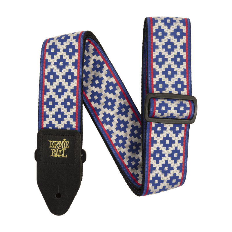 สายสะพายกีต้าร์ Ernie Ball Classic Jacquard Strap Blue Crux