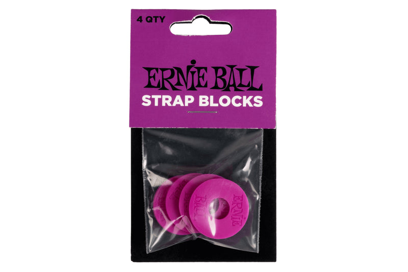 ERNIE BALL STRAP BLOCKS 4PK - PURPLE