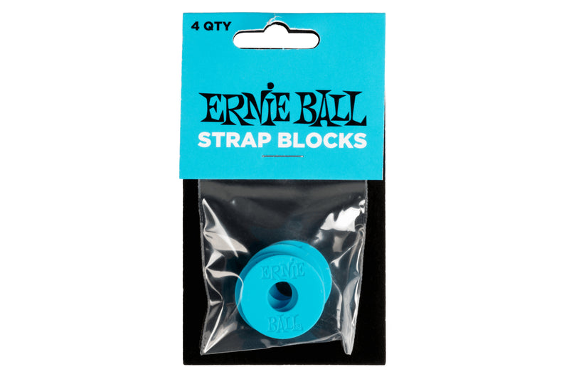 ERNIE BALL STRAP BLOCKS 4PK - BLUE