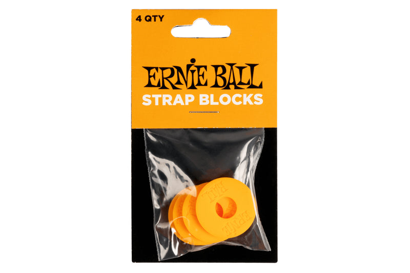 ERNIE BALL STRAP BLOCKS 4PK - ORANGE