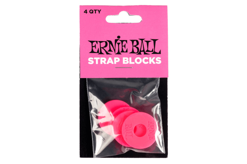 ERNIE BALL STRAP BLOCKS 4PK - PINK