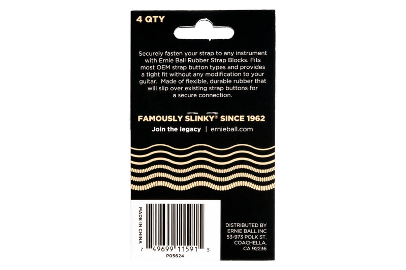 ERNIE BALL STRAP BLOCKS 4PK - CREAM