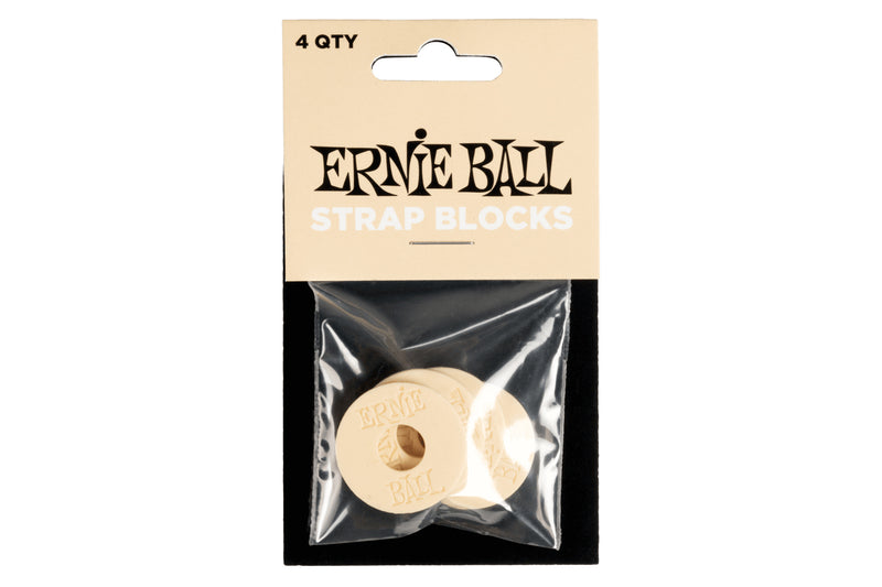 ERNIE BALL STRAP BLOCKS 4PK - CREAM