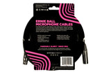 Ernie Ball 15' BRAIDED MALE / FEMALE XLR MICROPHONE CABLE BLACK