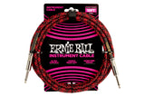 Ernie Ball 10 Feet Braided Straight / Angle Instrument Cable