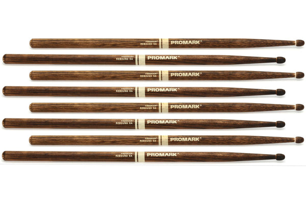 ไม้กลอง Promark Rebound 5A FireGrain Drumstick, Acorn Wood Tip (แพ็ค 4 คู่)