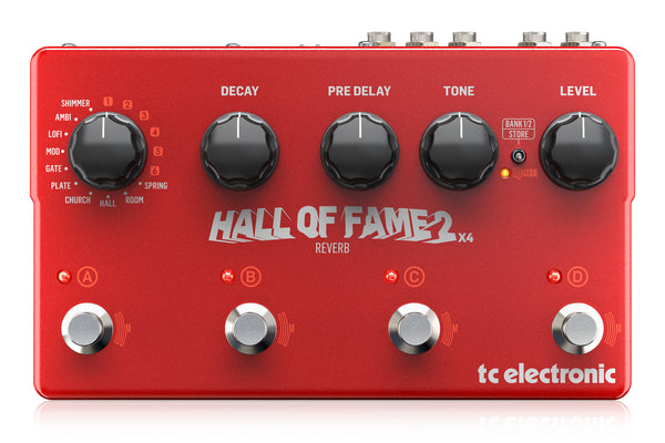 เอฟเฟคกีต้าร์ไฟฟ้า เสียงรีเวิร์บ TC Electronic Hall Of Fame 2 X4 Reverb