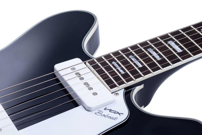 กีต้าร์ไฟฟ้า เซมิฮอลโลว์ VOX BC-V90-BK Bobcat Guitar