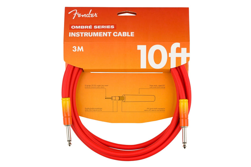 Cavo Chitarra 3 Metri FENDER 10' Ombré Instrument Cable Tequila Sunrise | Strumenti Musicali .net Cavo Per Strumenti Fender
