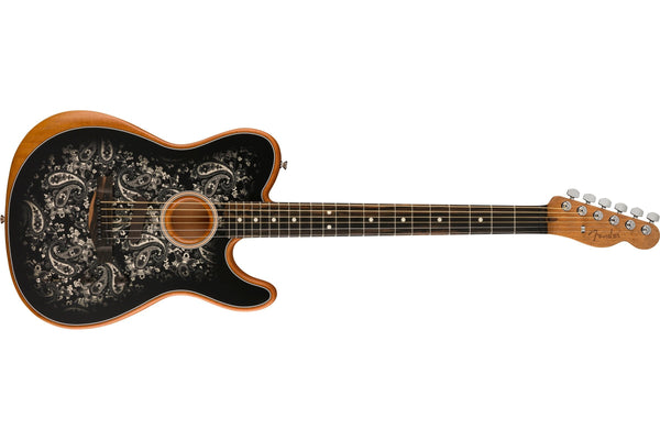 กีต้าร์โปร่ง Fender American Acoustasonic Telecaster Black Paisley