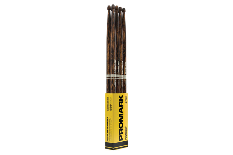 Promark Rebound 5B FireGrain Drumstick, Acorn Wood Tip (แพ็ค 4 คู่)