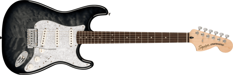 กีต้าร์ไฟฟ้า Squier FSR Affinity Series Stratocaster QMT Black Burst