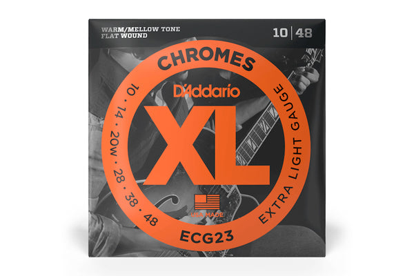 สายกีต้าร์ไฟฟ้า D'Addario ECG23 Extra Light Strings, 10-48