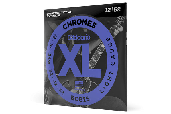 สายกีต้าร์ไฟฟ้า D'Addario ECG25 Light Electric Strings, 12-52