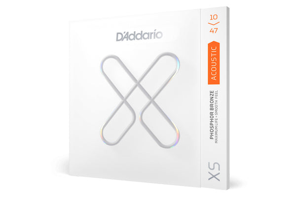 สายกีต้าร์โปร่ง D’Addario 10 -47 Extra Light, XS Coated Phosphor Bronze