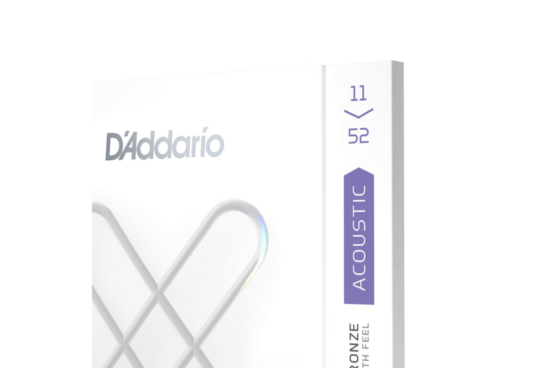 สายกีต้าร์โปร่ง D’Addario 11 -52 Custom Light, XS Coated Phosphor Bronze