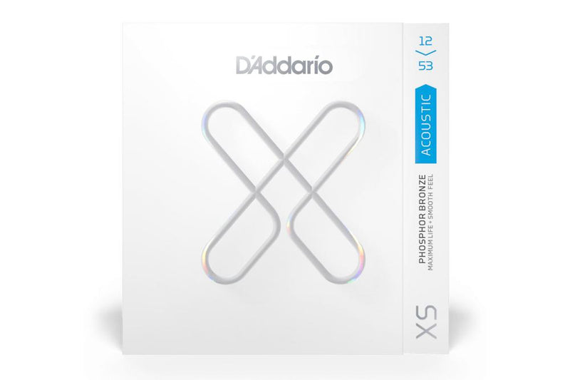 สายกีต้าร์โปร่ง D’Addario 12 -53 Light, XS Coated Phosphor Bronze