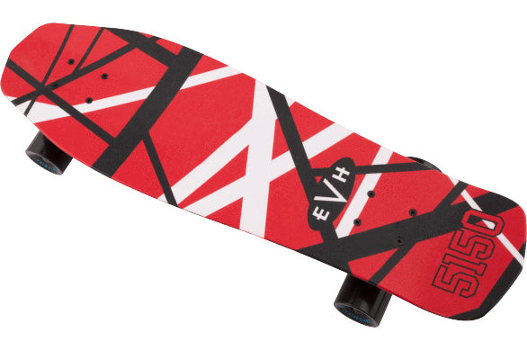 สเก็ตบอร์ด EVH RED/WHITE/BLACK STRIPE SKATEBOARD