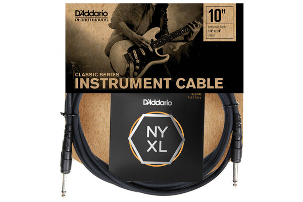 D'Addario Classic Series Cable with NYXL 10-46 Strings Pack