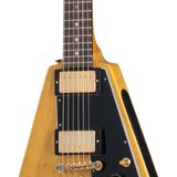 กีต้าร์ไฟฟ้า Gibson 1958 Korina Flying V Reissue (Black Pickguard) Natural