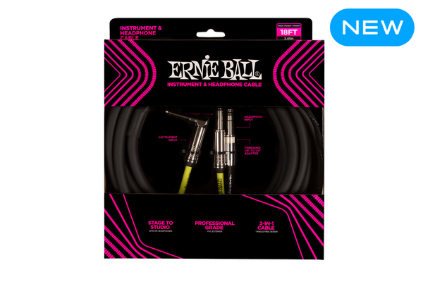 Ernie Ball Instrument And Headphone Cable