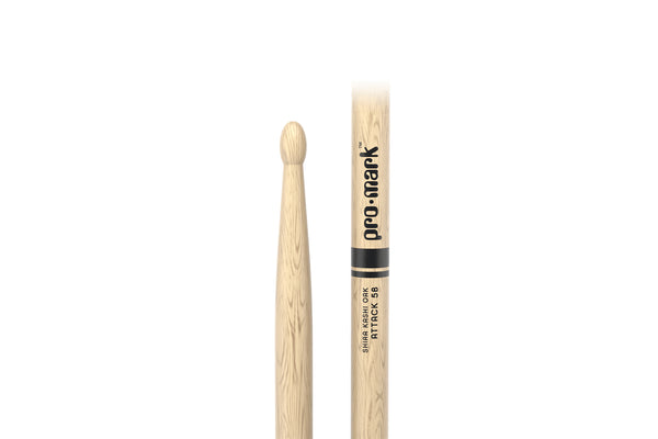 ไม้กลอง ProMark Classic Attack 5B Shira Kashi Oak Drumstick, Oval Wood Tip