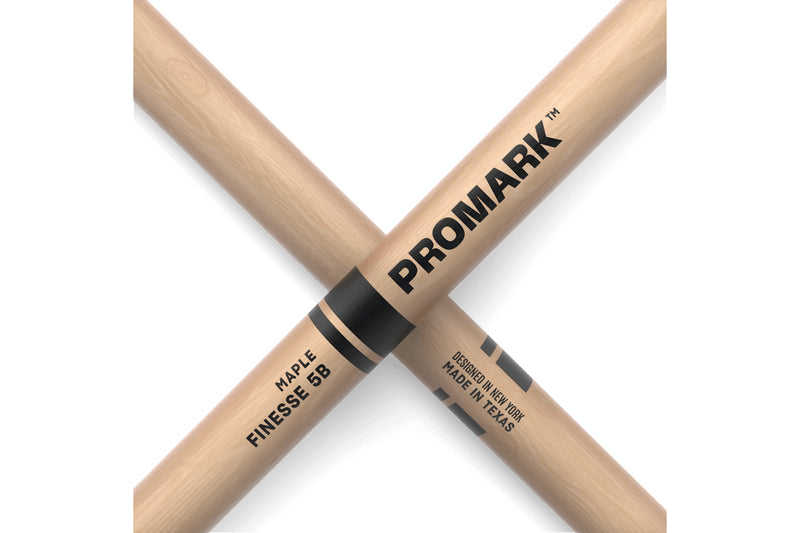 ไม้กลอง Promark Finesse 5B Maple Drumstick, Small Round Wood Tip