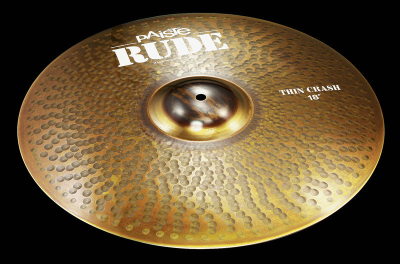 ฉาบ แฉ แคลช Paiste Rude Thin Crash สำหรับกลองชุด ราคาพิเศษ