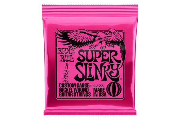 สายกีต้าร์ไฟฟ้า Ernie Ball SUPER SLINKY NICKEL WOUND ELECTRIC GUITAR STRINGS 9-42