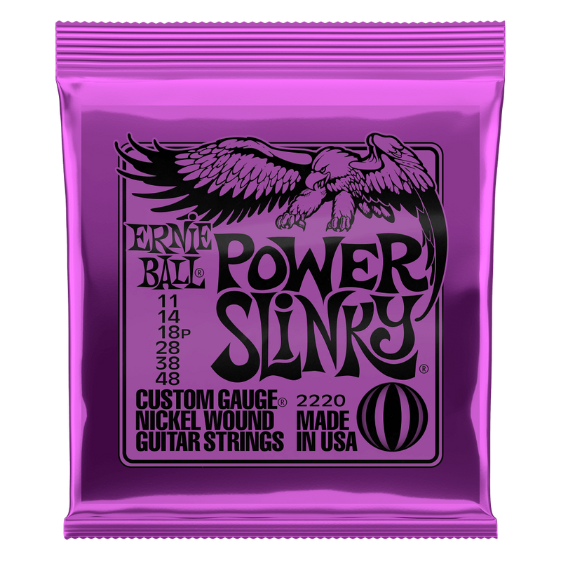 สายกีต้าร์ไฟฟ้า Ernie Ball POWER SLINKY NICKEL WOUND ELECTRIC GUITAR STRINGS 11-48