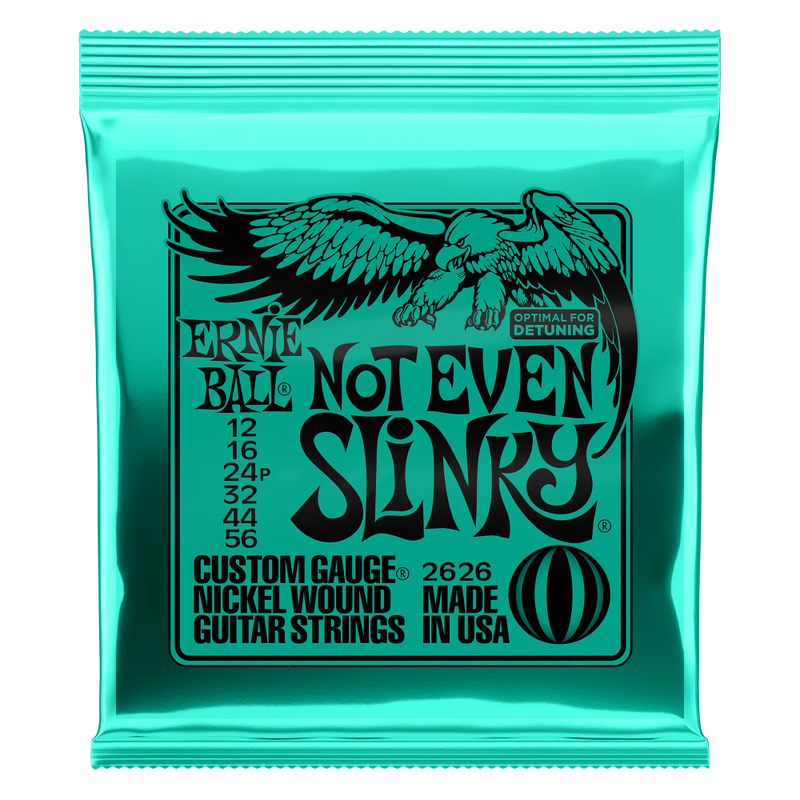 สายกีต้าร์ไฟฟ้า Ernie Ball NOT EVEN SLINKY NICKEL WOUND ELECTRIC GUITAR STRINGS 12-56